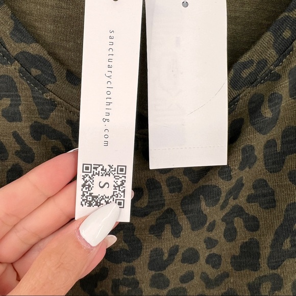 SANCTUARY SO TWISTED T-SHIRT DRESS ANIMAL PRINT  Size XL NWT - Picture 4 of 10